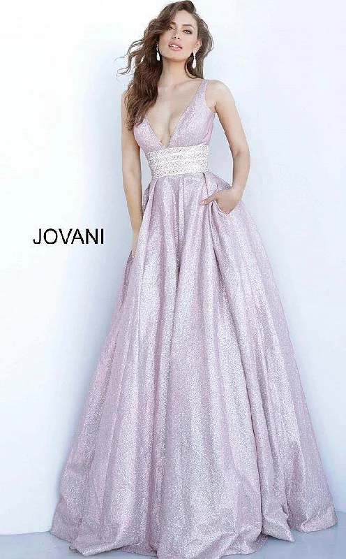 Jovani 55535 Long Metallic Prom Ball Gown