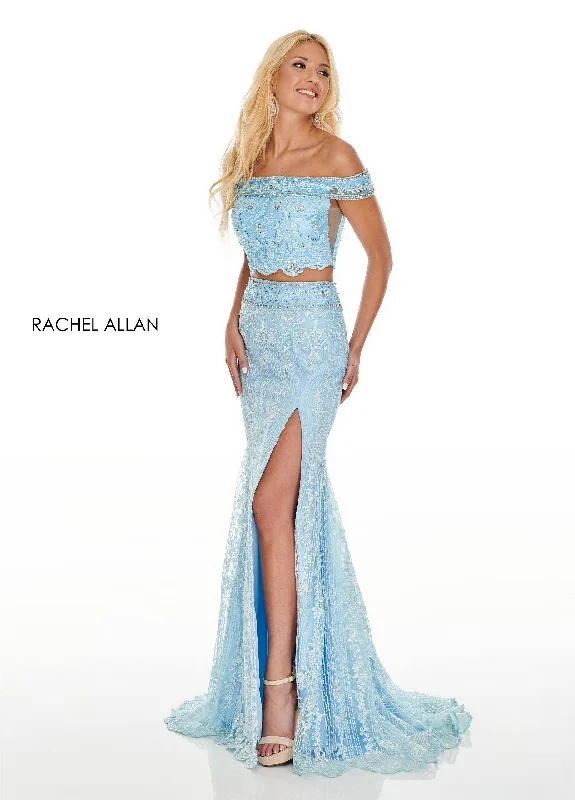 Rachel Allan Sexy Two Piece Long Prom Dress