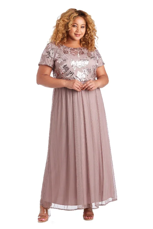 R&M Richards 7058W Long Plus Size Formal Dress Sale