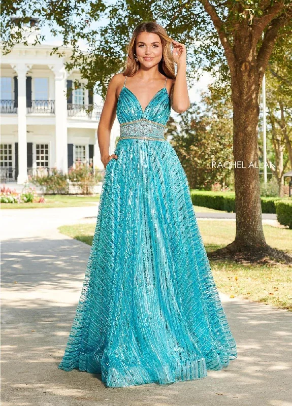 Rachel Allan Sparkling Long Prom Dress