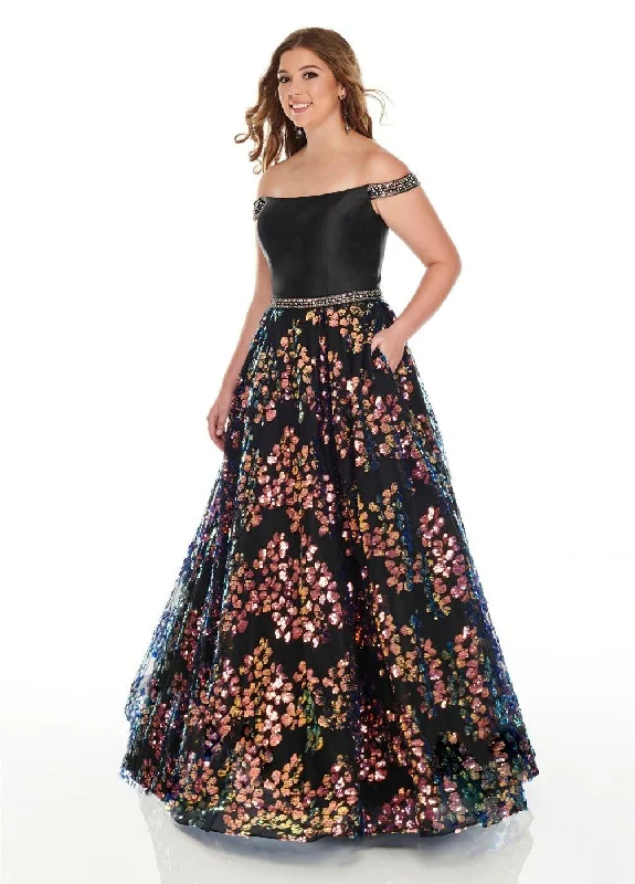 Rachel Allan Plus Size Prom Long Dress