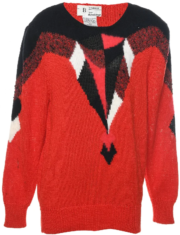 Braemar Patterned Jumper - L