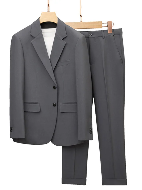 Men's Slim Fit Business Two Piece Suit