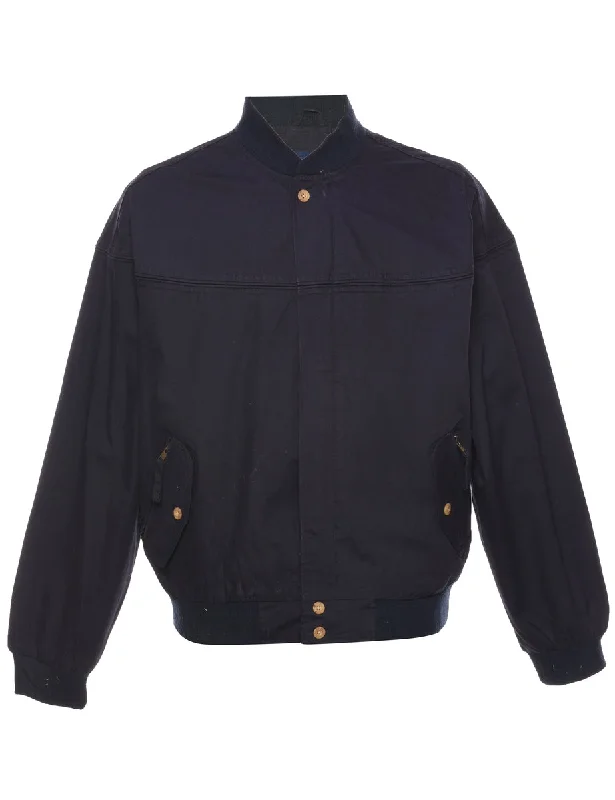 Navy Bomber Jacket - L