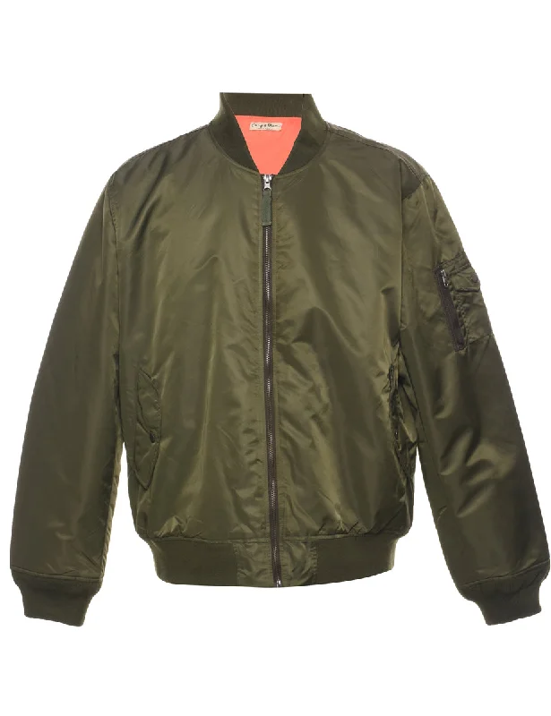 Nylon Bomber Jacket - XL