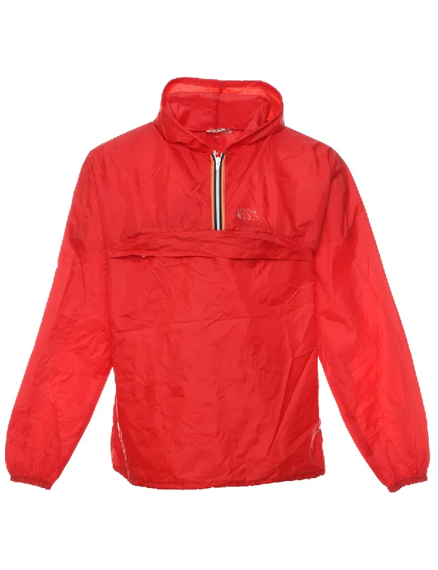 Nylon Red Anorak - L