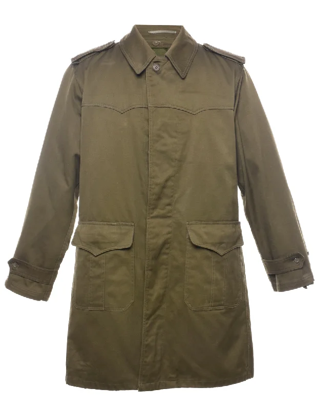 Olive Green Military Jacket - S