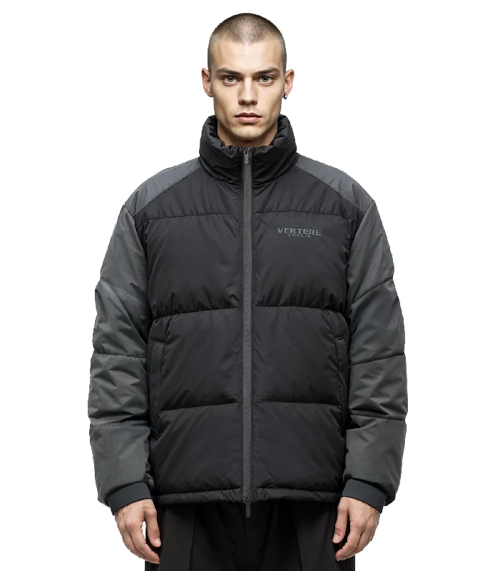 PATCHES PUFFER JACKET - BLACK