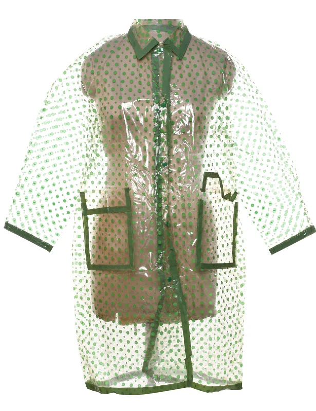 Polka Dot Raincoat - L