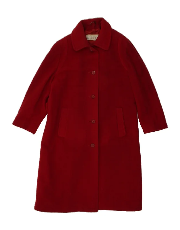 EASTEX Womens Overcoat UK 16 Large Red New Wool