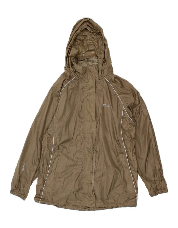 MOUNTAIN WAREHOUSE Womens Hooded Raincoat UK 16 Large Khaki