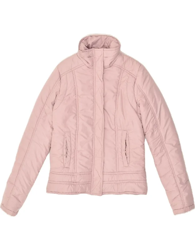 AMISU Womens Padded Jacket EU 36 Small Pink Polyester