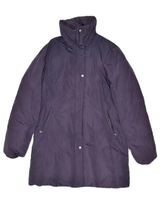 BELFE & BELFE Womens Windbreaker Coat UK 14 Medium Purple Polyester Winter