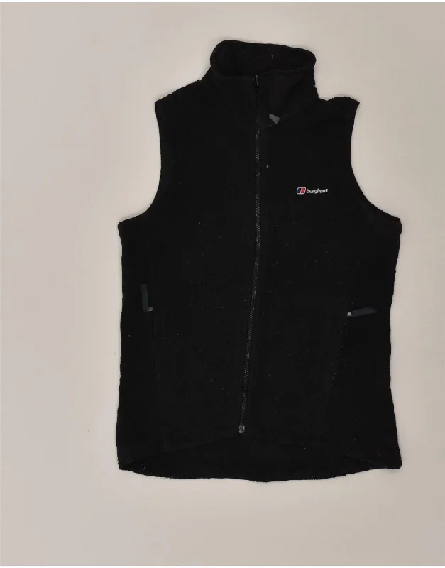 BERGHAUS Womens Fleece Gilet US 8 Medium Black Polyester