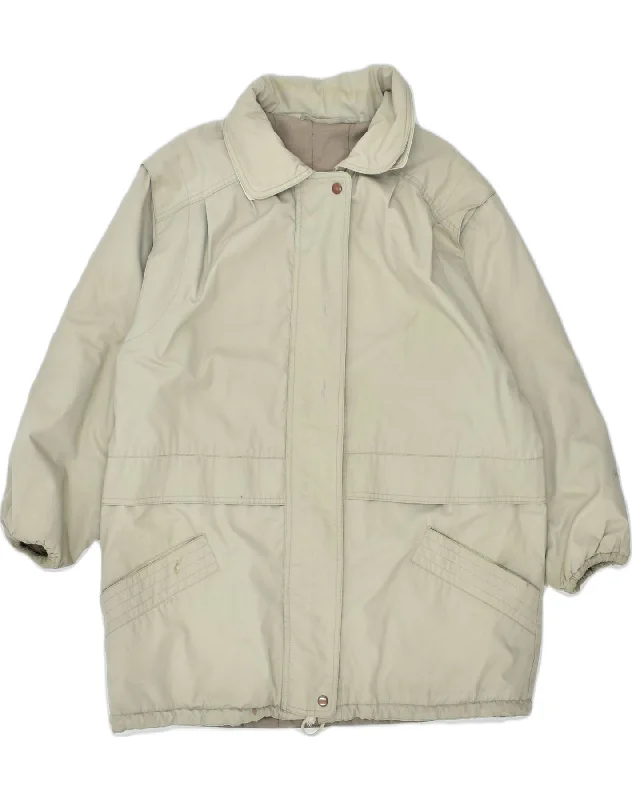 C&A Womens Windbreaker Jacket UK 20 2XL Beige Polyester