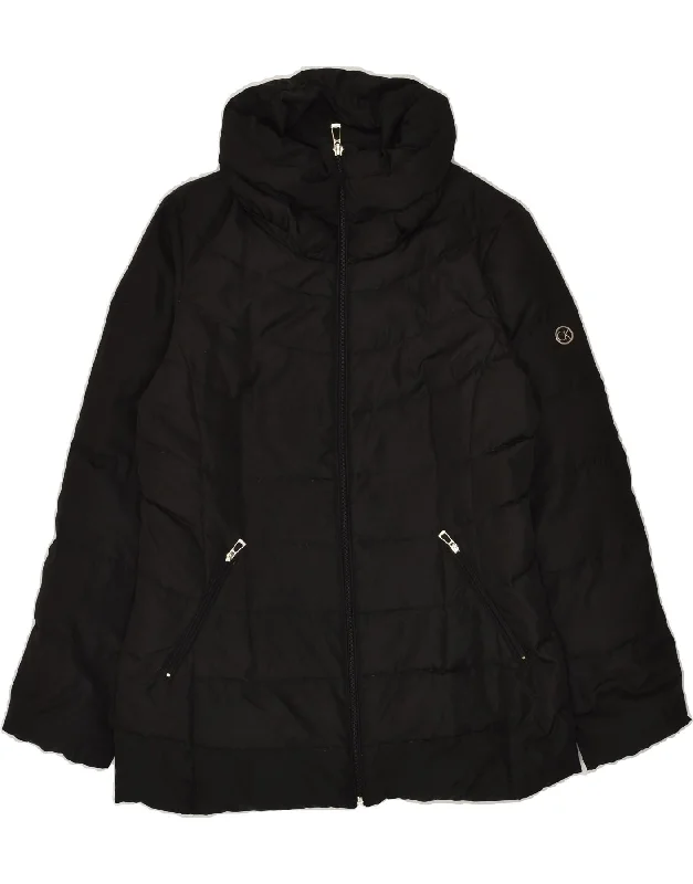 CALVIN KLEIN Womens Padded Jacket UK 8 Small Black Polyester