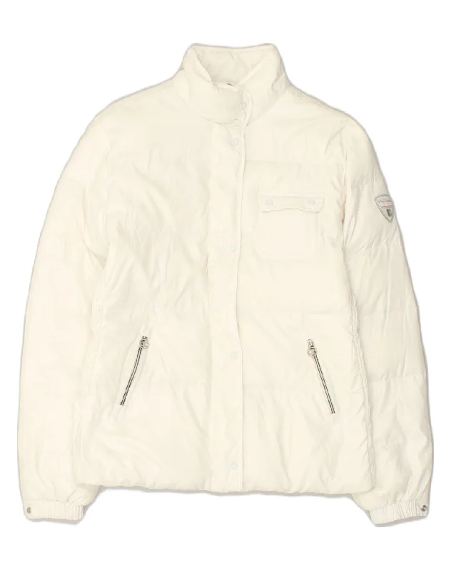 CHAMPION Womens Padded Jacket UK 18 XL White Polyester