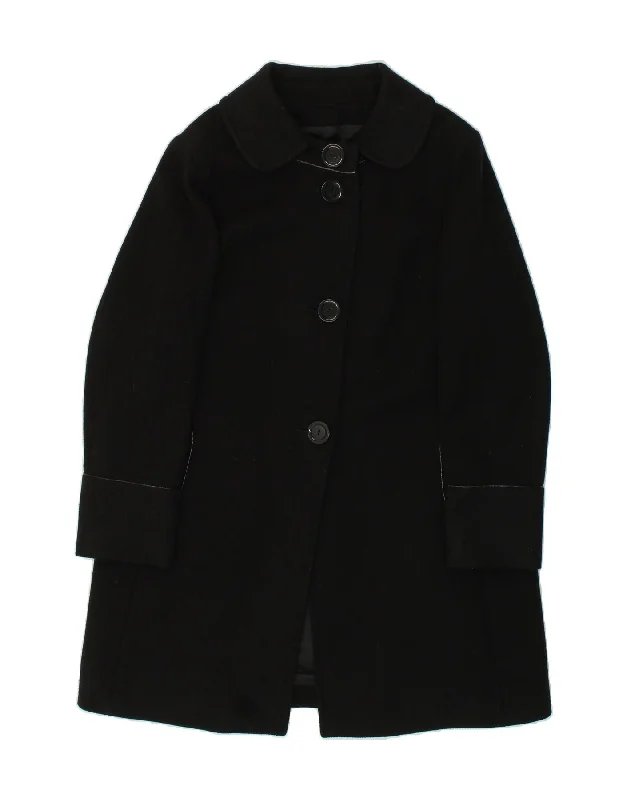 CINZIA ROCCA Womens Overcoat UK 20 2XL Black Wool