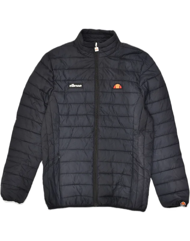 ELLESSE Womens Padded Jacket UK 16 Large Navy Blue Polyester