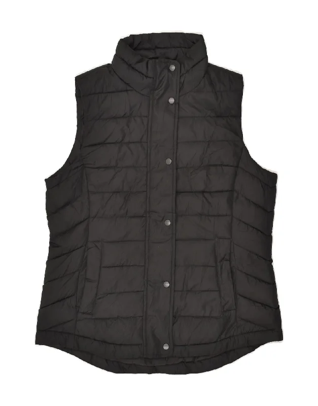 GAP Womens Padded Gilet UK 10 Small Black Polyester