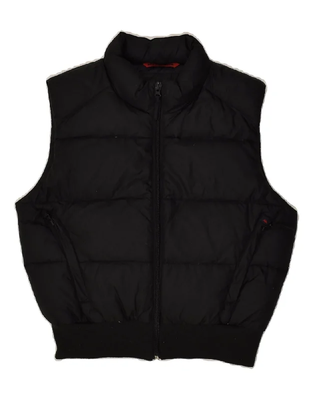 KAPPA Womens Padded Gilet UK 16 Large Black Nylon