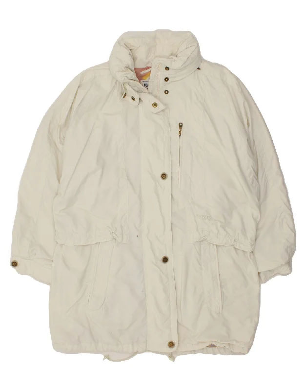 KLEPPER Womens Windbreaker Coat UK 16 Large White