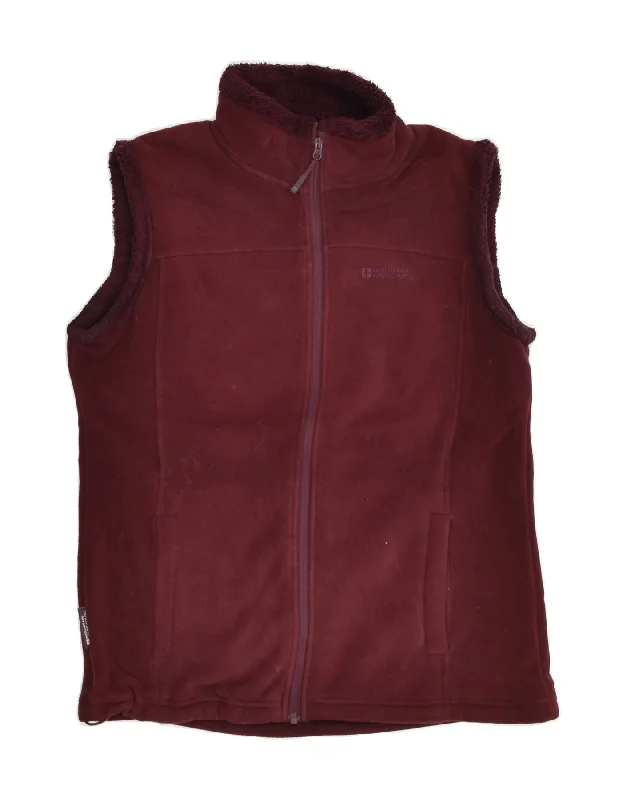 MOUNTAIN WAREHOUSE Womens Fleece Gilet UK 16 Large Maroon