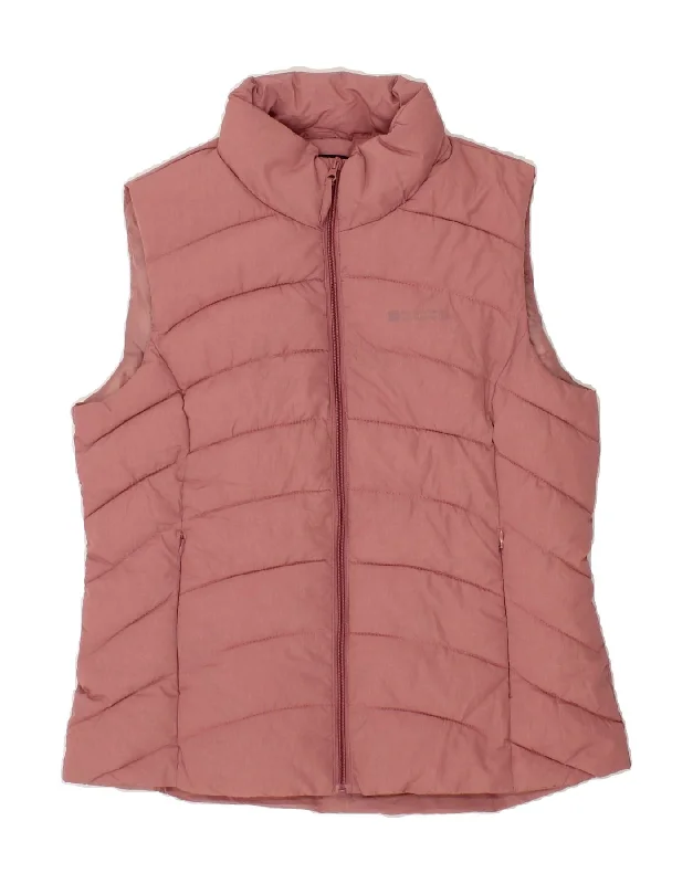 MOUNTAIN WAREHOUSE Womens Padded Gilet UK 10 Small Pink Nylon