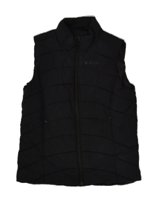 MOUNTAIN WAREHOUSE Womens Padded Gilet UK 12 Medium Black Nylon