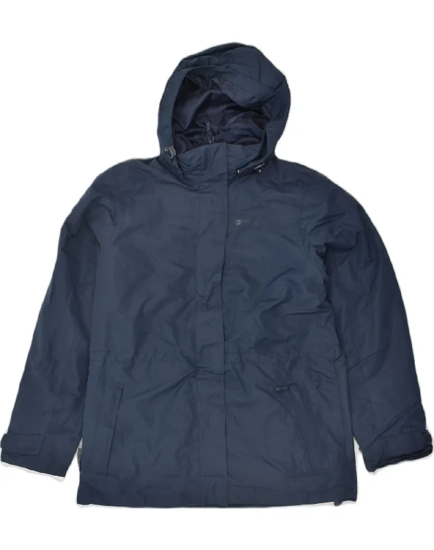 MOUNTAIN WAREHOUSE Womens Windbreaker Jacket UK 10 Small Navy Blue