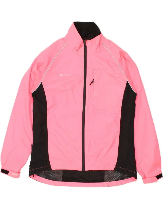 MOUNTAIN WAREHOUSE Womens Windbreaker Jacket UK 16 Large  Pink Colourblock