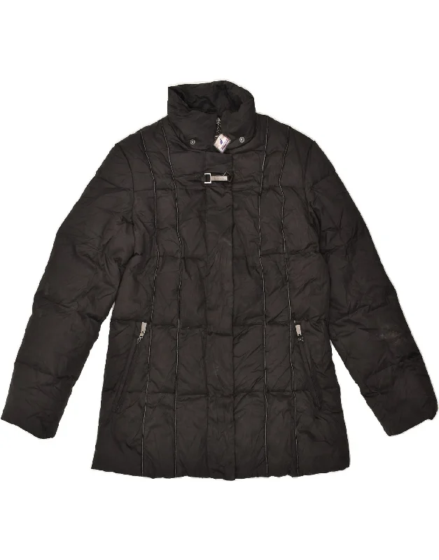 NAUTICA Womens Padded Jacket UK 14 Medium Black Polyester