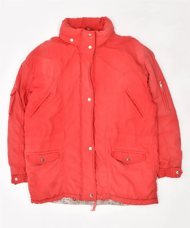 RESERVE Womens Windbreaker Jacket UK 18 XL Red Polyester