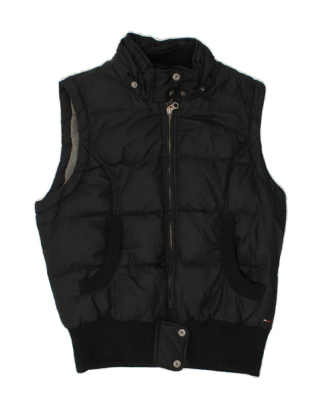 TOMMY HILFIGER Womens Padded Gilet UK 18 XL Black Modacryl