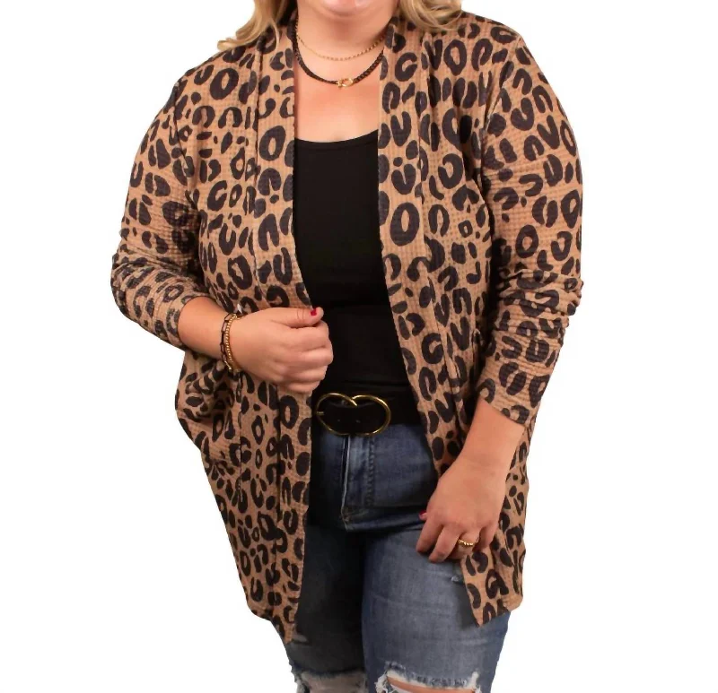 Can't Be Tamed Cardigan In Cheetah Print