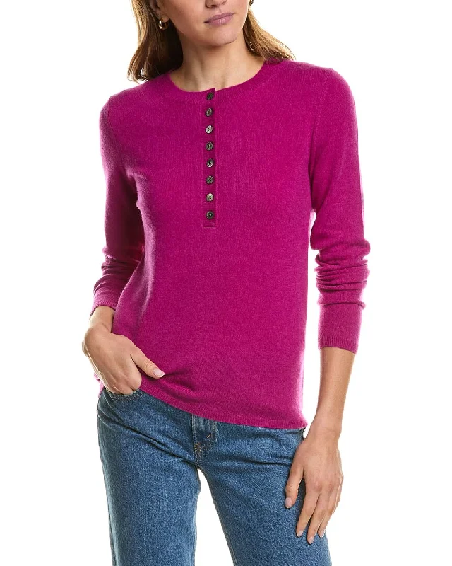 InCashmere Henley Cashmere Sweater