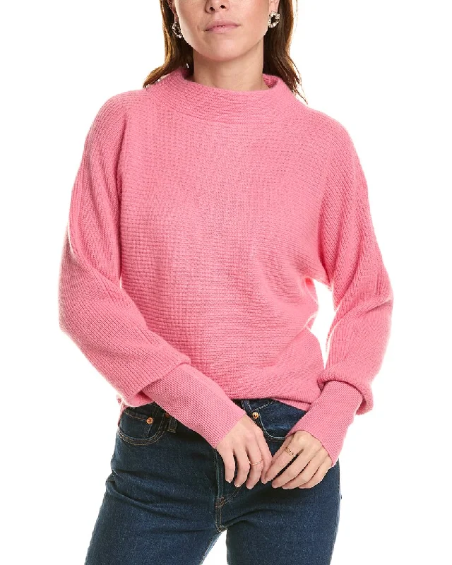 sofiacashmere Dolman Funnel Neck Cashmere Sweater