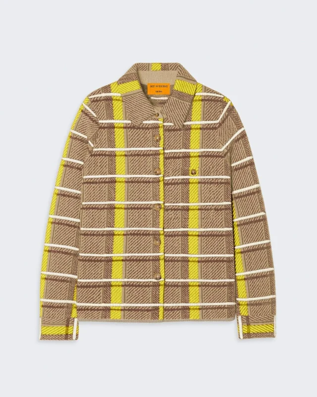 Dylan Plaid Shirt - Almond Combo