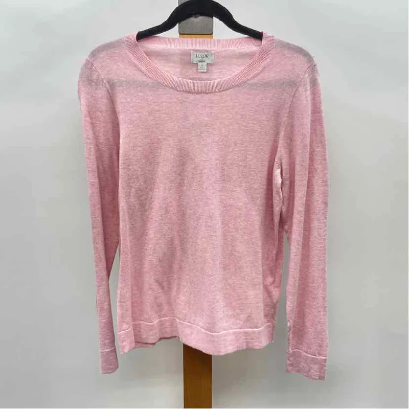 J Crew Women's Size L Pink Heathered Long Sleeve Shirt