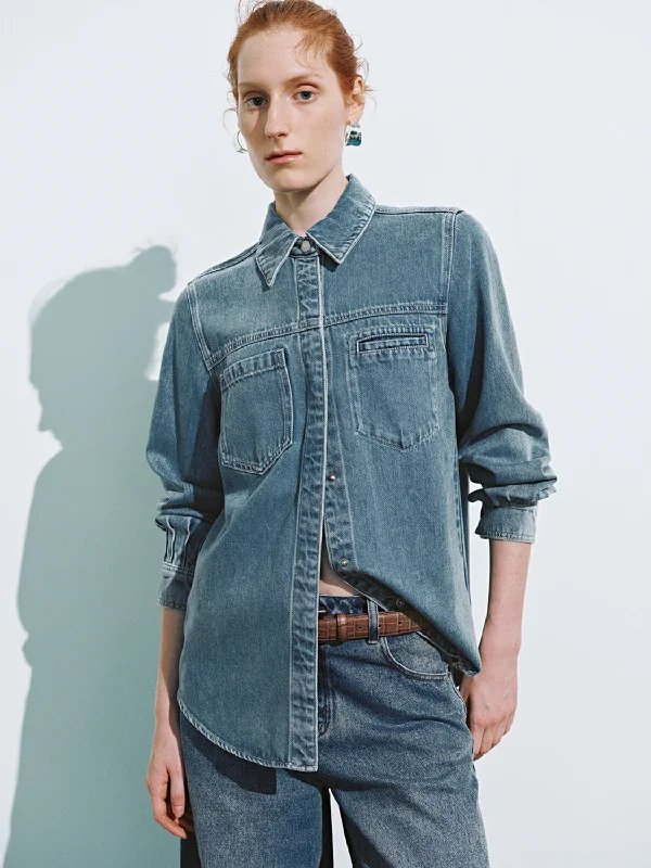 Loose Denim Shirts