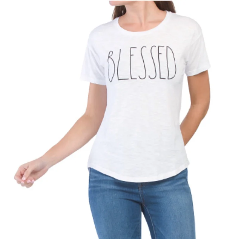 Rae Dunn Blessed Cotton T-Shirt