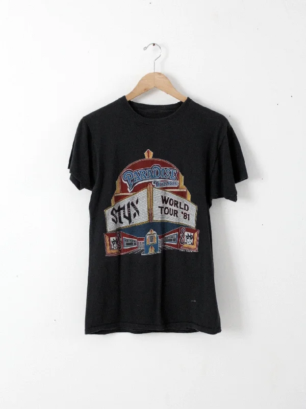 vintage Styx t-shirt, 1981 Paradise Theatre World Tour